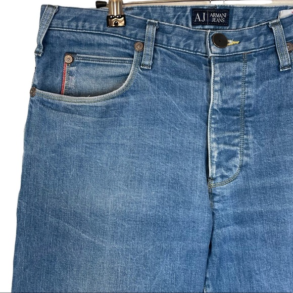 Giorgio Armani Jeans Cropped High-Rise J21 Regular Fit Size US 33 Premium AJ GA - Picture 16 of 16